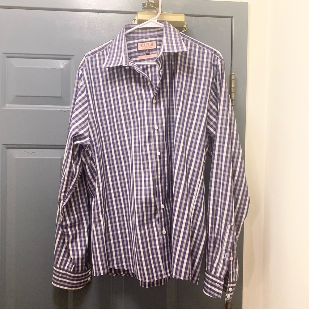 Thomas Pink Button Down Slim Fit